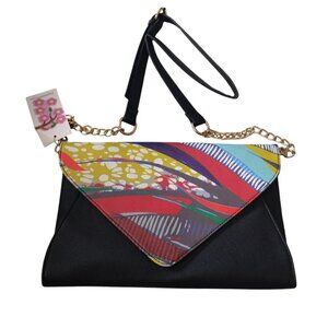 Amma Jo Shoulder Bag Handbag Envelope Clutch Purse Colorful Artsy Feminine